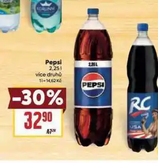 Billa Pepsi 2,25l nabídka