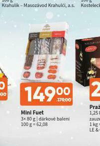 Terno Mini fuet nabídka
