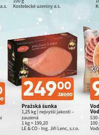 Terno Pražská šunka nabídka
