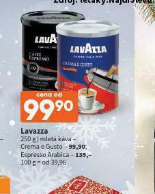 Terno Lavazza espresso arabica nabídka