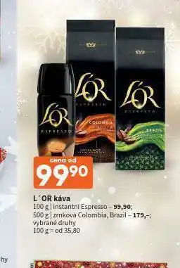 Terno L´or káva instantní espresso nabídka