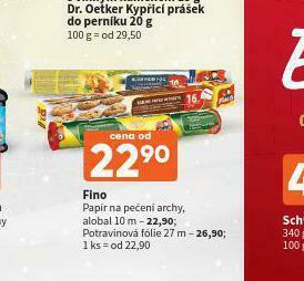 Terno Fino papír na pečení nabídka