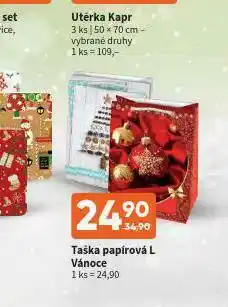 Taška papírová l vánoce