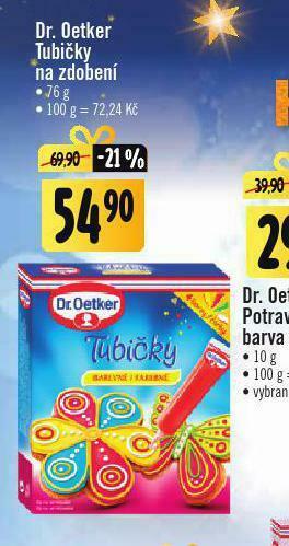 Jip Dr. oetker tubičky na zdobení nabídka