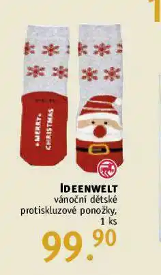 Rossmann Vánoční dětské protiskluzové ponožky nabídka
