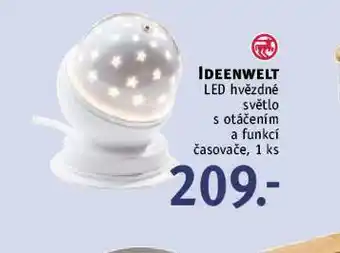 Rossmann Led hvězdné světlo s otáčením a funkcí časovače nabídka