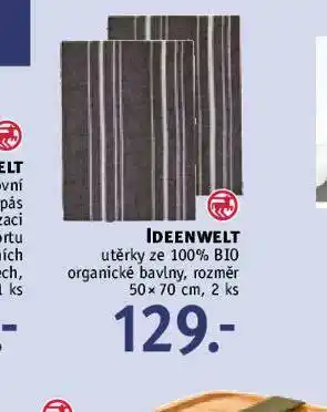 Rossmann Utěrky ze 100% bio organické bavlny nabídka