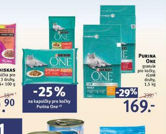Rossmann Purina one granule pro kočky nabídka