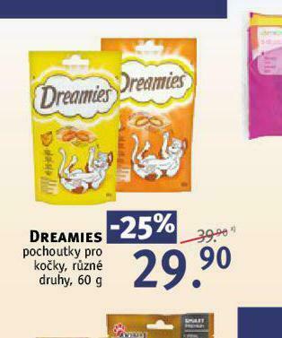 Rossmann Dreamies pochoutky pro kočky nabídka