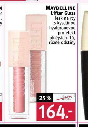 Rossmann Maybelline lifter gloss lesk na rty nabídka
