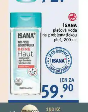 Rossmann Isana pleťová voda na problematickou pleť nabídka