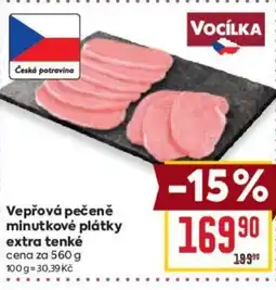 Billa Vepřová pečeně minutkové plátky nabídka