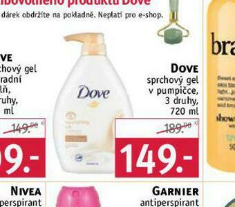 Rossmann Dove sprchový gel nabídka