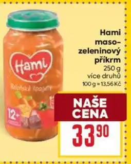 Billa HAMI maso zeleninový příkrm nabídka