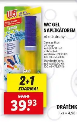 Lidl W5 gel s aplikátorem nabídka