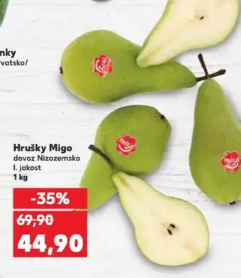 Kaufland Hrušky Migo nabídka