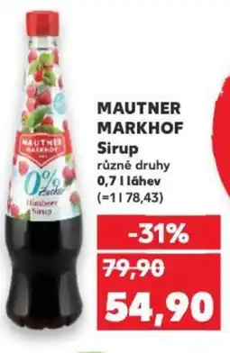 Kaufland MAUTNER MARKHOF Sirup nabídka
