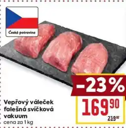 Billa Vepřový váleček falešná svíčková vakuum nabídka