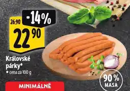 Albert Královské párky nabídka