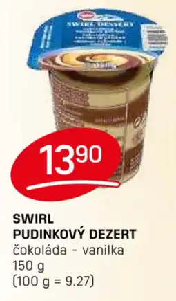 Flop SWIRL Pudinkový dezert nabídka