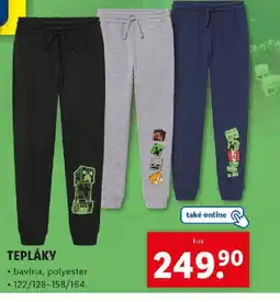 Lidl Tepláky nabídka