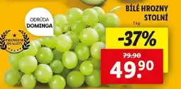 Lidl Bílé Hrozny stolní nabídka