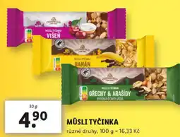 Lidl Müsli tyčinka nabídka