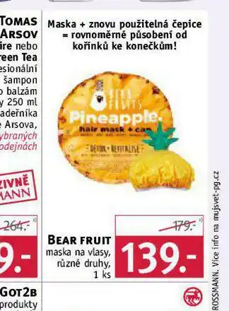 Rossmann Maska na vlasy + čepice nabídka