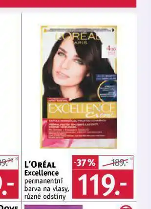 Rossmann Loreal excellence permanentní barva na vlasy nabídka