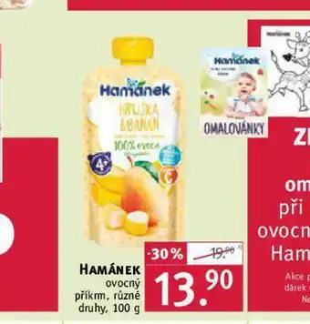 Rossmann Hamánke ovocný příkrm nabídka