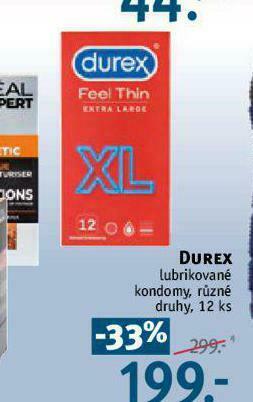 Rossmann Durex lubrikované kondomy nabídka