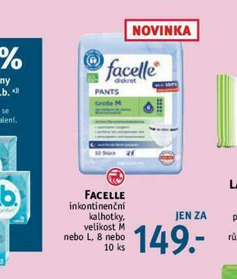 Rossmann Facelle inkontinenční kalhotky nabídka