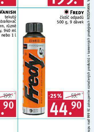 Rossmann Fredy čistič odpadů nabídka