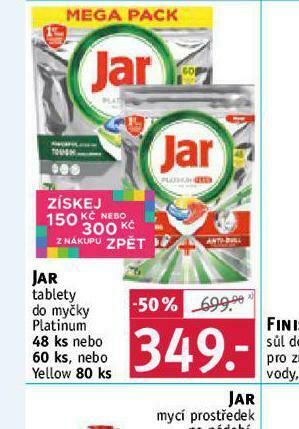 Rossmann Jar tablety do myčky nabídka