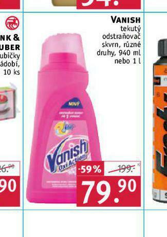 Rossmann Vanish tekutý odstraňovač skvrn nabídka