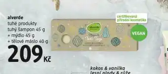 dm drogerie Alverde šampon + mýdlo + tělové máslo nabídka