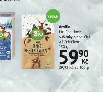 dm drogerie Dmbio šladové sušenky se skořicí nabídka