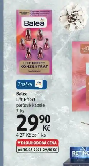 dm drogerie Balea pleťové kapsle nabídka