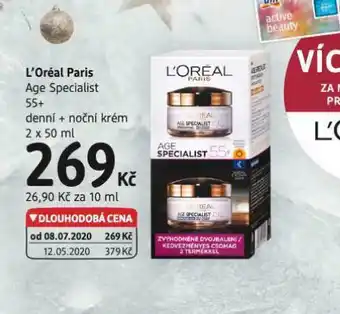 dm drogerie Loreal paris age specialist 55+ krém nabídka