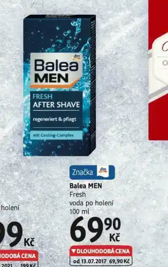 dm drogerie Balea men fresh voda po holení nabídka