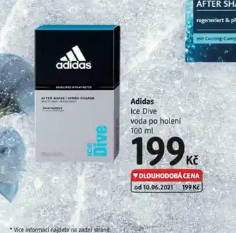 dm drogerie Adidas ice dive voda po holení nabídka