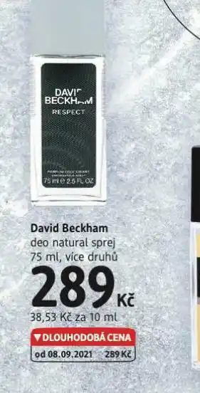 dm drogerie David beckham deo nabídka