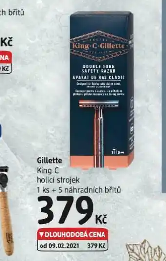 dm drogerie Gillette king c holicí strojek nabídka