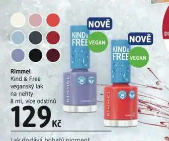 dm drogerie Rimmel veganský lak na nehty nabídka