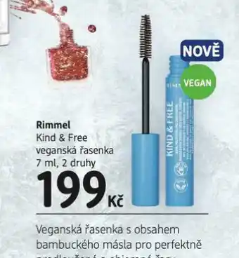 dm drogerie Rimmel veganská řasenka nabídka