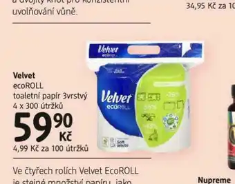 dm drogerie Velvet toaletní papír nabídka