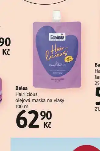 dm drogerie Balea olejová maska na vlasy nabídka