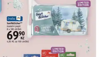 dm drogerie Sanft&amp;sicher toaletní papír nabídka