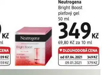 dm drogerie Neutrogena pleťový gel nabídka