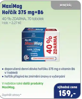 PharmaPoint MaxiMag Hořčík 375 mg+B6 nabídka